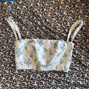 One OF by Patricia Voto floral cropped tank